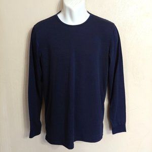 32 Degrees Heat Dark Merle blue crew neck long sleeve top Size Men's Medium